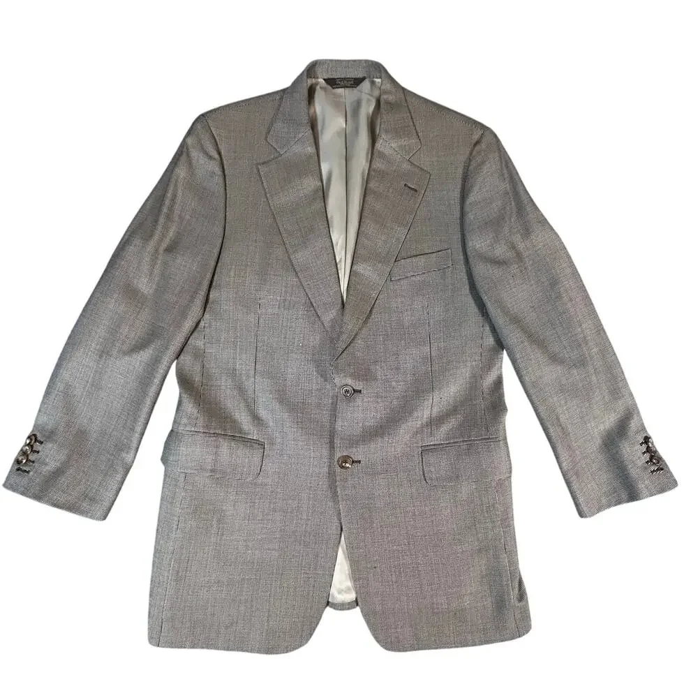 Paul Stuart 2 PC‎ Wool and Silk Suit Size 42-36 Tall/Long Made in Canada